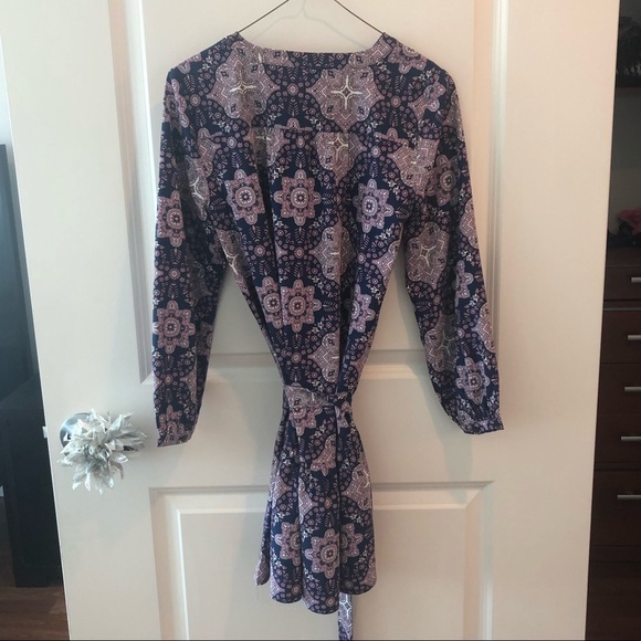 Loft XS Petite Long Sleeves Drop Waist Dress - Picture 3 of 16